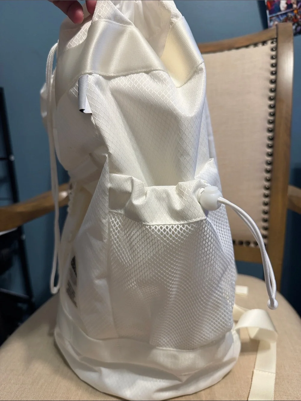 adidas Drawstring Bucket Backpack with Detachable Pouch